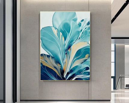 Blatt Spritzer Leinwand