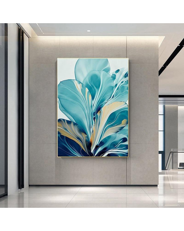 Blatt Spritzer Leinwand