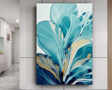 Blatt Spritzer Leinwand