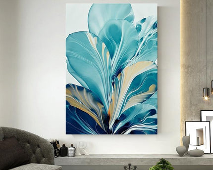 Blatt Spritzer Leinwand